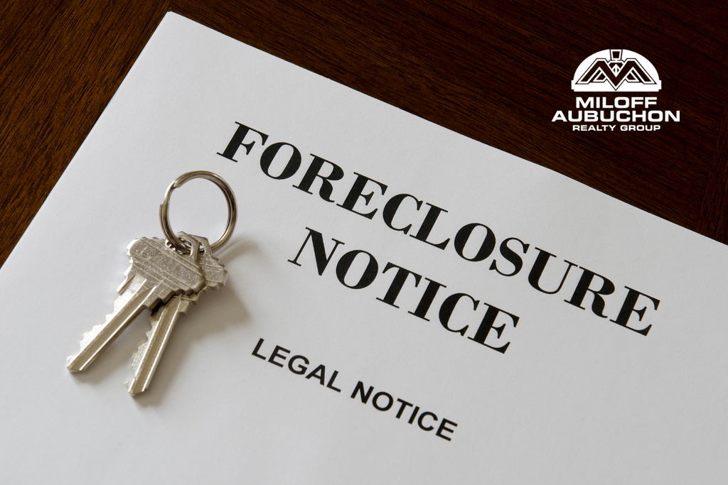 foreclosure notice with keys